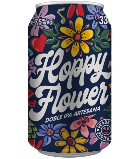cerveza dipa hoppy flower