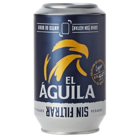 el aguila sin filtrar lata 33 cl.