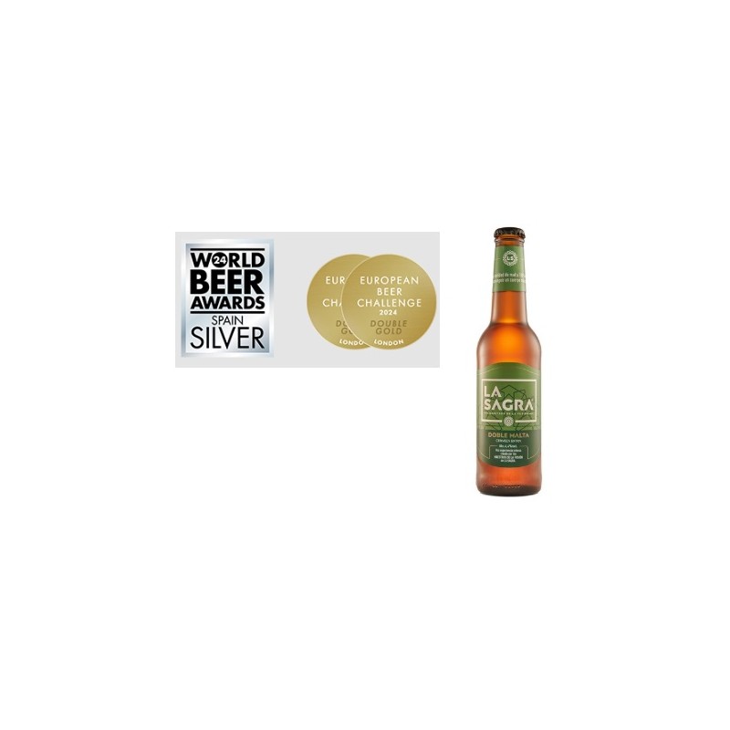 cerveza la sagra doble malta 33 cl