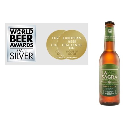 cerveza la sagra doble malta 33 cl