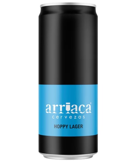 cerveza arriaca hoppy lager lata 33 cl