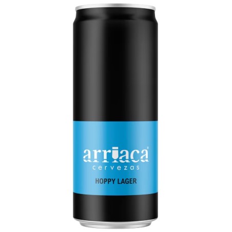 cerveza arriaca hoppy lager lata 33 cl