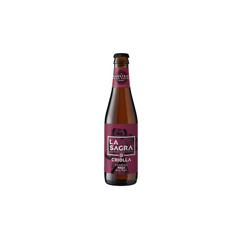 Cerveza roja La sagra 33 cl.