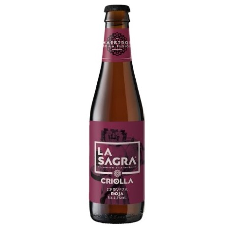 Cerveza roja La sagra 33 cl.