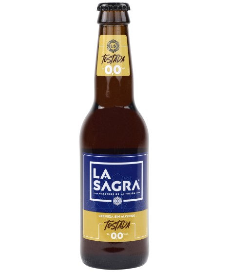 cerveza tostada la sagra 0,0