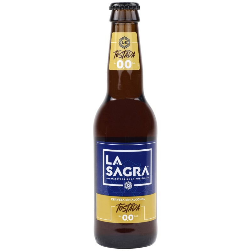 cerveza tostada la sagra 0,0
