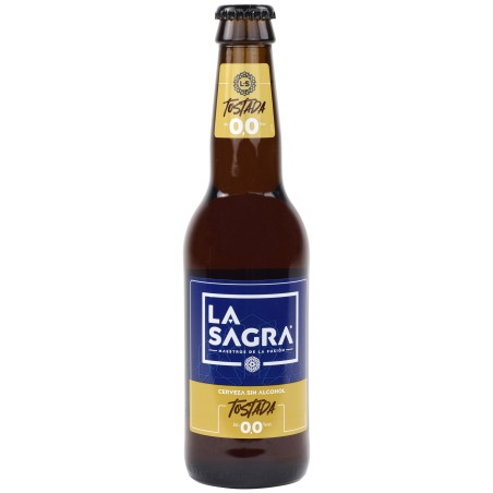 cerveza tostada la sagra 0,0