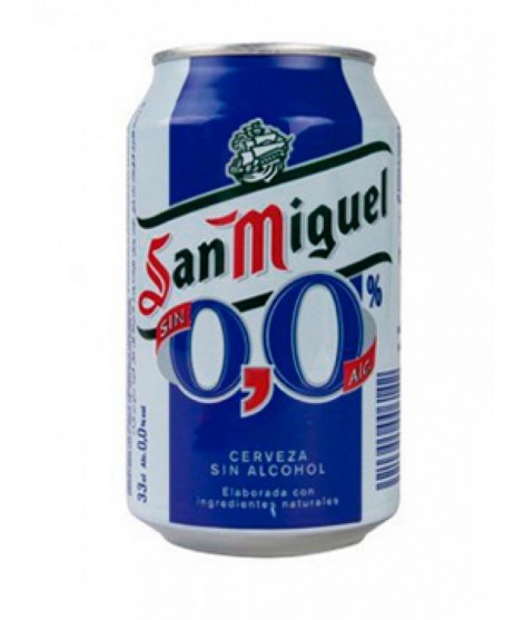 San Miguel 0,0 lata 33 cl.