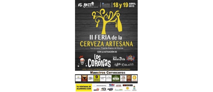 II Feria de la Cerveza Artesana. Fuente Álamo. Murcia.  18 - 19 Abril 2015